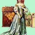 1668 г. Модная дама в вечернем туалете